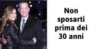 Le 6 regole da seguire per un matrimonio felice secondo Tom Hanks, l'attore è sposato da 31 anni
