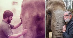 British Zookeeper Reunites With Elephant He Cared For Over 30 Years Ago