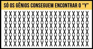 Só os gênios conseguem encontrar o “Y” em menos de 30 segundos