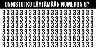 Löydätkö eroavaisuuden 30 sekunnissa? 