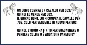 La maggior parte delle persone non riesce a risolvere questo indovinello sui cavalli - Tu ci riesci?