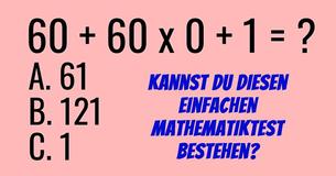 Bist Du klug genug dieses schwierige Mathematikproblem zu lösen?