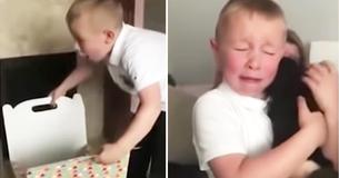 Boy Cries Tears Of Joy After Grandparents Surprise Him With Puppy