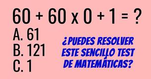 ¿Eres lo suficientemente inteligente como para resolver este problema de matemáticas?