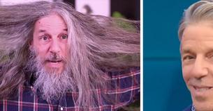 Un homme aux cheveux longs, marre d'être un "vieux type effrayant", se métamorphose et ne se reconnaît même pas lui-même