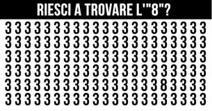 Riesci a trovare il numero diverso in 30 secondi?