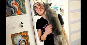 Cat Spent Years Confined To A Cage—Now She Can't Stop Thanking Her Rescuer In Cutest Way Ever