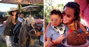 Chrissy Teigen And John Legend’s Son’s First Birthday Had A Backyard Petting Zoo