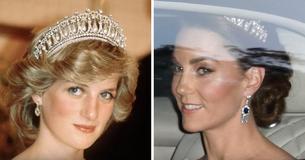 Kate Middleton straalt tijdens staatsdiner met Donald Trump in de favoriete tiara van Prinses Diana