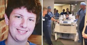 Familie veröffentlicht emotionales Video im Krankenhaus zu Ehren ihres Sohnes, bevor seine Organe gespendet werden