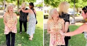 90-jährige gab Tochter als Baby  zur Adoption. 70 Jahre später steht sie direkt hinter ihr.