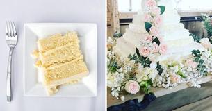 Thrifty Couple Uses Costco Sheet Cakes To Create Gorgeous Wedding Cake For Less Than $50