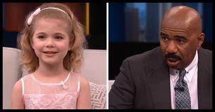 Steve Harvey demande à une fillette de 6 ans de chanter pour sa mère, mais il reste dans sans voix lorsqu'elle lui propose de "signer un contrat"