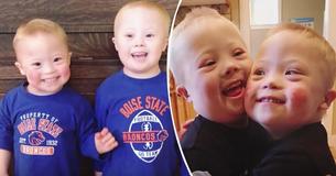 Ces adorables jumeaux trisomiques  inspirent les gens partout dans le monde