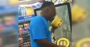 Er is een update over de man die het ijs likte en terugzette in de winkel in  filmpje dat viraal ging