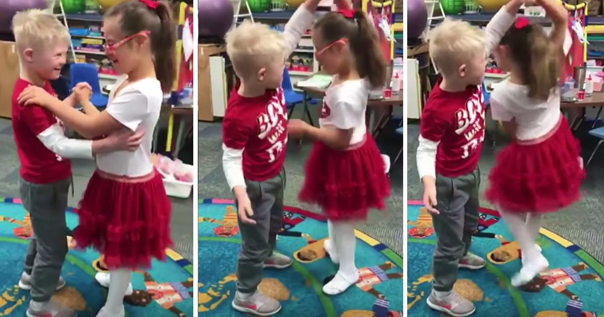 Two Best Friends Share A Sweet Dance