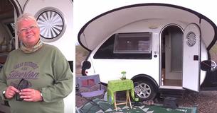 Une femme à la retraite vit maintenant à temps plein dans un camping-car et explore le pays dans une vie déconnecté 