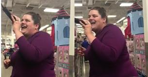 Diese Mutter wurde sofort zu einer viralen Sensation nach einer spontanen Karaoke-Session bei ihrem Lebensmitteleinkauf