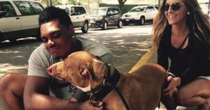 Football Player Adopts Dog Nobody Else Wants To Bring Home