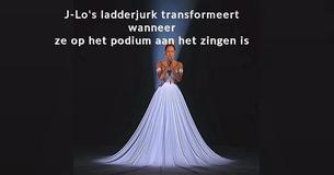 Jurk van Jennifer Lopez vertelt een verhaal met een opmerkelijk optreden