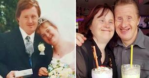 Un couple atteint du syndrome de la trisomie marque ses 24 ans de mariage et dit que le jour de leur mariage a été leur "plus beau jour" de leur vie