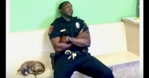 A Police Officer Rescues A Stray Dog And Waited Hours At The Veterinarian's Office To Make Sure She Was Okay