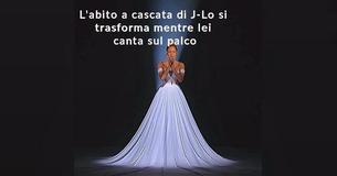 Il vestito di Jennifer Lopez racconta la storia di una performance notevole