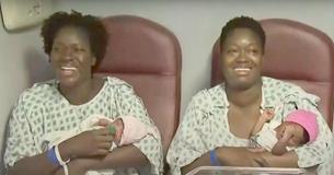 Des sœurs donnent naissance à leurs bébés le même jour dans le même hôpital.