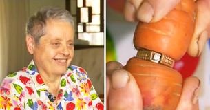 Une femme perd sa bague de fiançailles dans une cour et la retrouve 13 ans plus tard sur une carotte