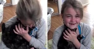 Lost Cat Reunites With Little Girl And Cannot Wait To Curl Up In Her Arms