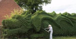 Un homme à la retraite crée un "dragon" en 10 ans dans son jardin