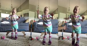 4-Year-Old Child With Cerebral Palsy Took Her First Step By Herself