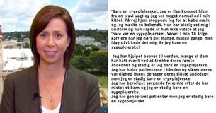 Kvinde fornærmer sygeplejerske for at have kittel på - sygeplejersken går på de sociale medier for at skrive om det