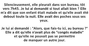 Un manager qui a aidé son employée qui travaille en plus d'être maman pense que les autres employeurs pourraient apprendre une bonne leçon