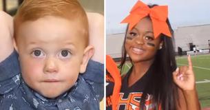 Cheerleader uit Texas springt uit Homecoming Parade  om peuter te redden van verstikkingsdood