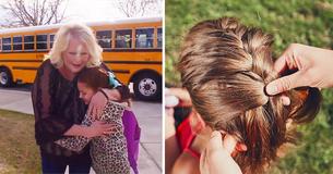 Cette conductrice de bus scolaire tresse les cheveux d'une écolière chaque matin depuis le décès de sa mère