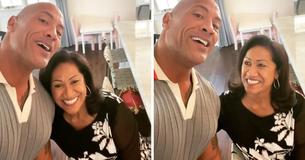 Dwayne Johnson le cantó cumpleaños feliz a su mamá y bromeó con ella en el show "Magic Mike" de Las Vegas