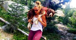 Hiker Carries Lost And Injured Dog Down A Mountain To Save His Life