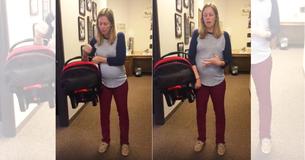 La bonne façon de porter un siège d'auto pour bébé sans effort