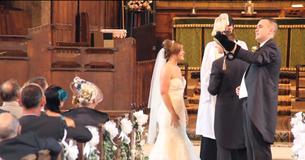 Trained Owl Acts As Ringbearer And Flies Down The Aisle To Deliver Wedding Rings