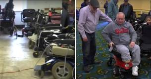 Pawn Shop Owner Finds Motorized Wheelchairs In Back Of Store And Gifts 580 To People With Disabilities