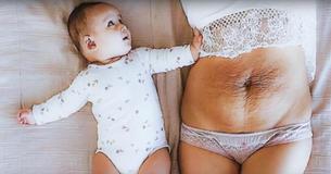 Une maman de cinq enfants qui a publié une photo de son ventre sur internet pour montrer la beauté de la maternité a reçu un soutien énorme