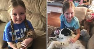 Une fille de 8 ans qui est devenue célèbre pour aimer les chiens est décédée après une bataille avec une tumeur rare au cerveau