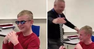 Inspiring Video Captures A Color Blind Student Seeing In Color For The First Time Thanks To Special Glasses