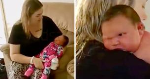 Une femme australienne accouche d'une fille de 3,5 kg et l'appelle `Mini lutteuse de sumo''.