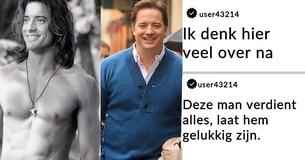 Een gebruiker maakt de verandering van uiterlijk van Brendan Fraser belachelijk maar anderen nemen het voor de ster op