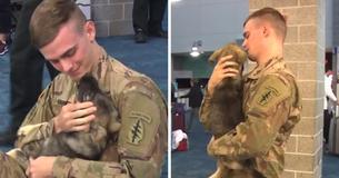 Deployed Soldier Bonds With Puppy In Syria And Works Relentlessly To Bring Her Home