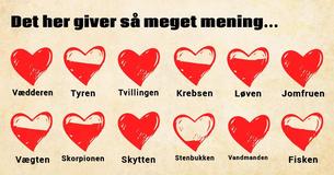 Hjerter brister på forskellig vis alt efter deres stjernetegn