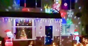 Vader regelt extra kerstverlichting nadat buurman vond dat zijn display van € 260,- 'Smakeloos'  was