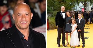 Liefhebbende vader Vin Diesel laat zien hoe trots hij is op zijn 3 kinderen.